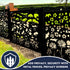Metal Fence Panels and Posts, Summer Garden Steel Fencing Screens